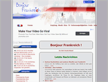 Tablet Screenshot of bonjour-frankreich.com